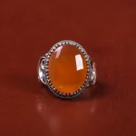 انگشتر عقیق یمن مردانه کد 22302