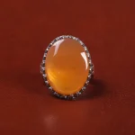 انگشتر عقیق یمن مردانه کد 22303