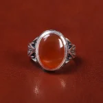 انگشتر عقیق یمن مردانه کد 22306