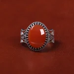 انگشتر عقیق یمن مردانه کد 22310