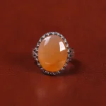 انگشتر عقیق یمن مردانه کد 22313