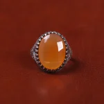 انگشتر عقیق یمن مردانه کد 22316