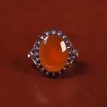 انگشتر عقیق یمن مردانه کد 22319