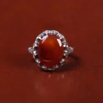 انگشتر عقیق یمن مردانه کد 22322