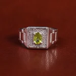 انگشتر زبرجد مردانه کد 22368