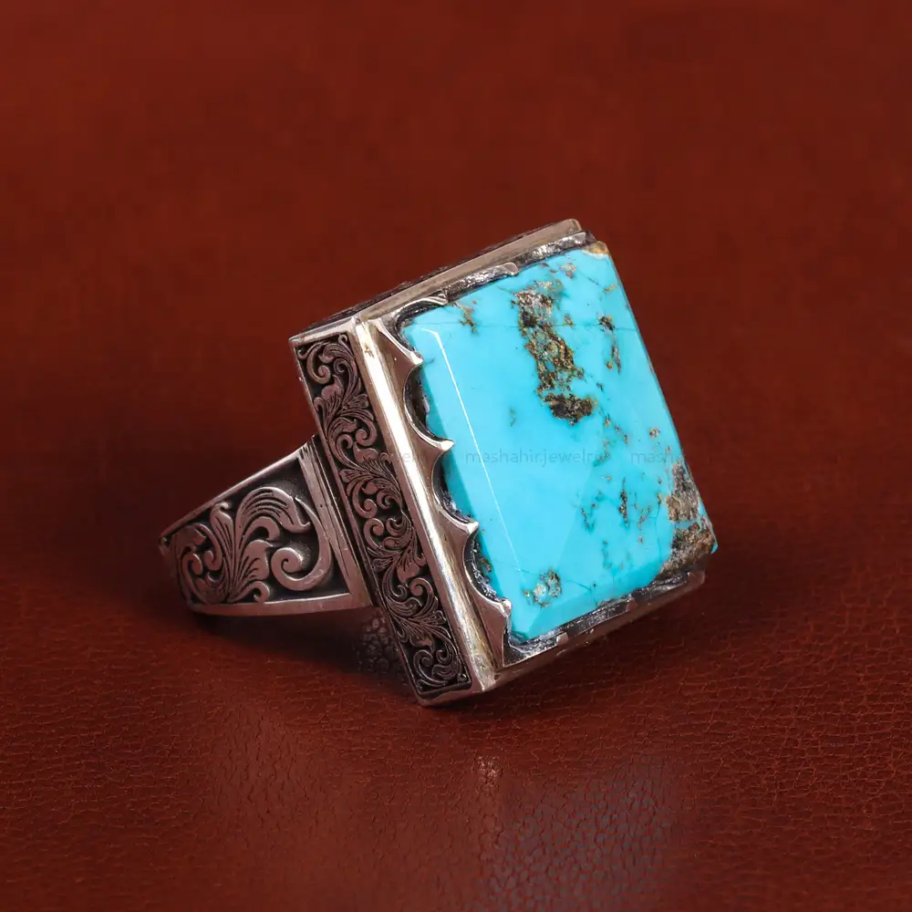 نیم ست فیروزه مردانه کد 22210