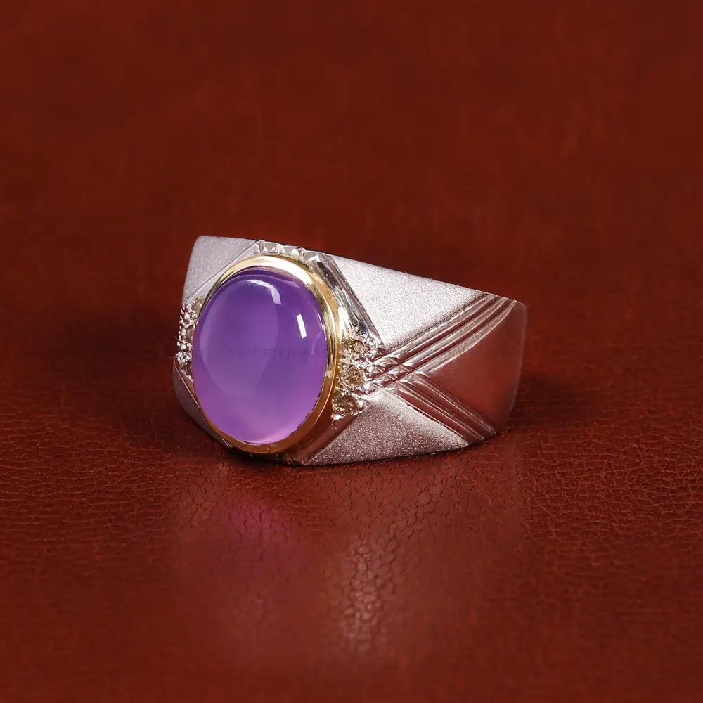 انگشتر عقیق سوسنی مردانه کد 22230