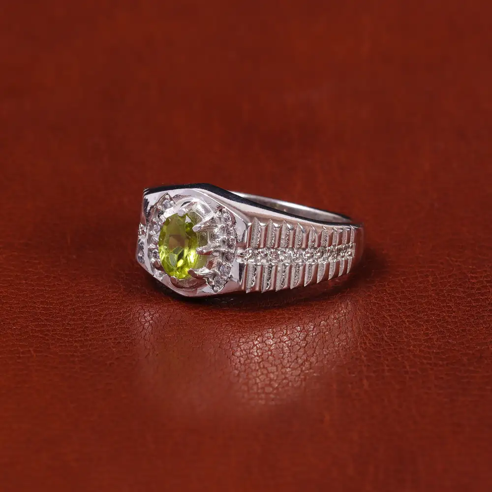 انگشتر زبرجد مردانه کد 22281