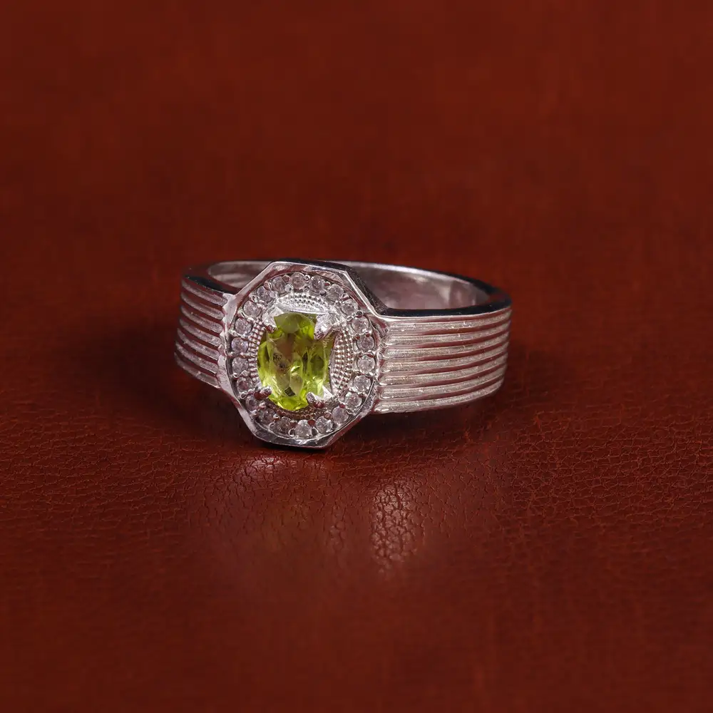 انگشتر زبرجد مردانه کد 22364