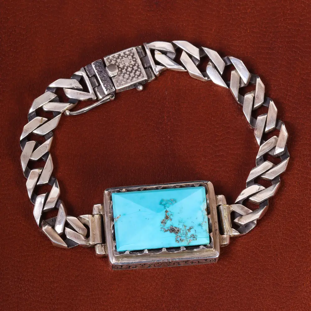 نیم ست فیروزه مردانه کد 22210