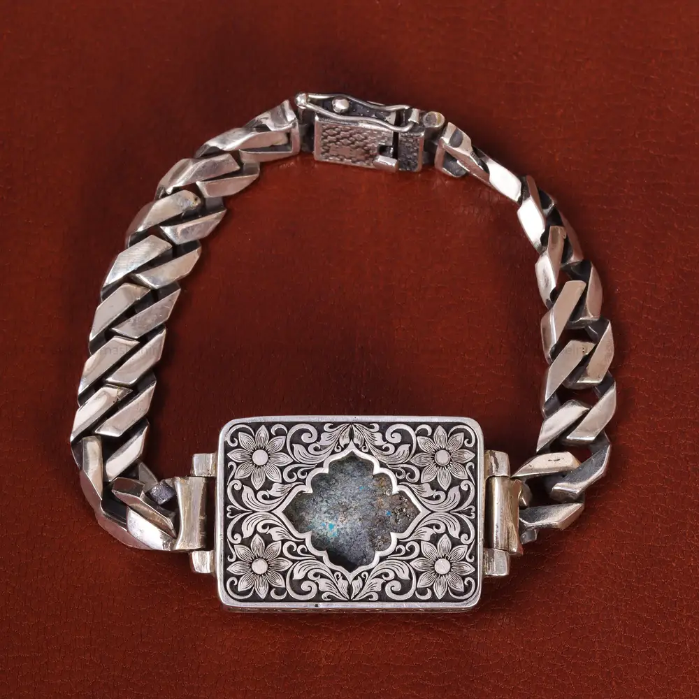 نیم ست فیروزه مردانه کد 22210