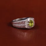 انگشتر زبرجد مردانه کد 22369