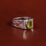 انگشتر زبرجد مردانه کد 22371