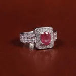 انگشتر یاقوت سرخ مردانه کد 22382