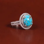 انگشتر فیروزه شجری زنانه کد 22414