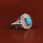 انگشتر فیروزه شجری زنانه کد 22428