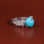 انگشتر فیروزه شجری زنانه کد 22431