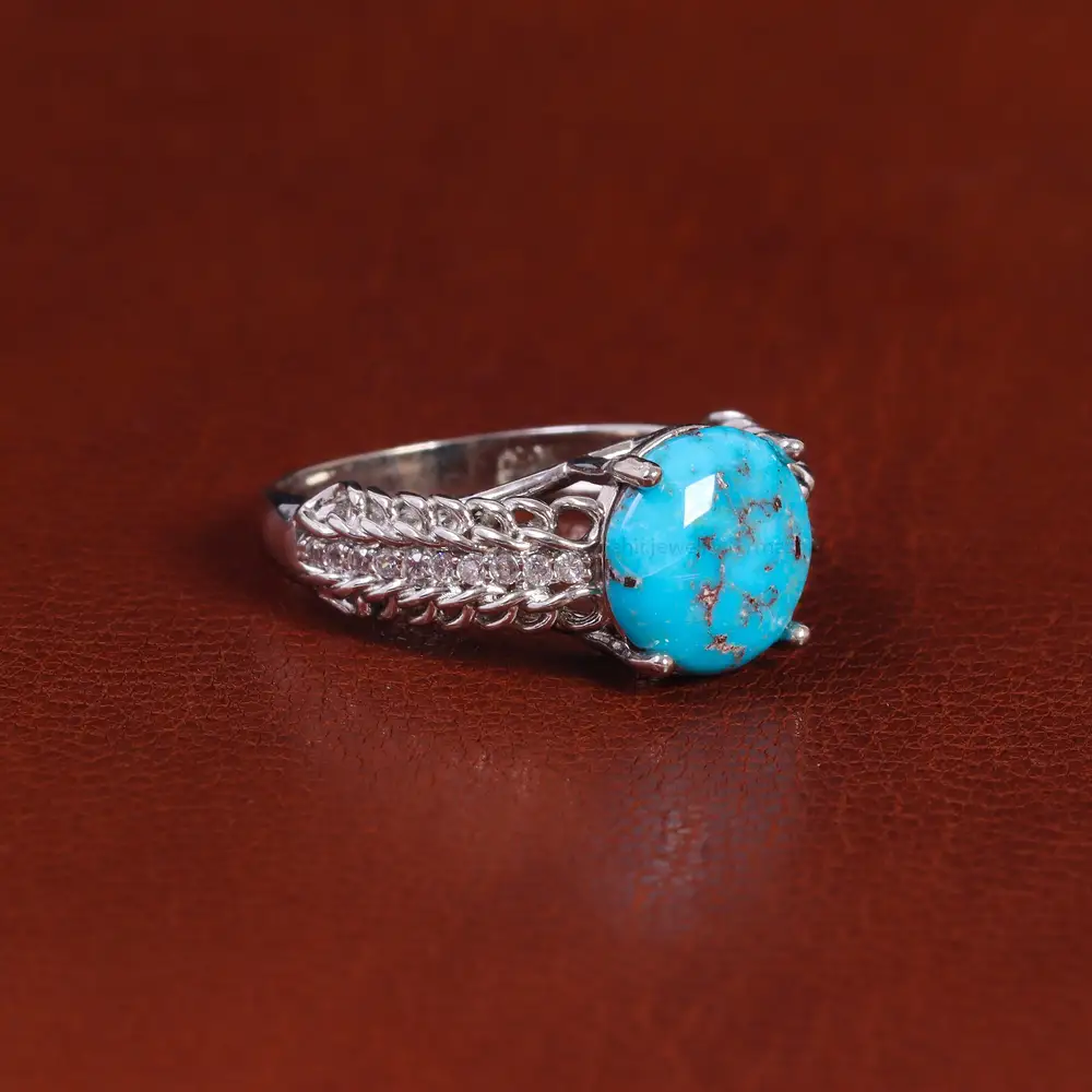 انگشتر فیروزه شجری زنانه کد 22432