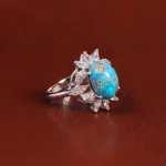 انگشتر فیروزه شجری زنانه کد 22437