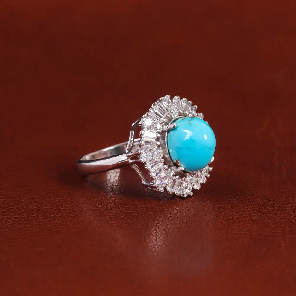 انگشتر فیروزه شجری زنانه کد 22438