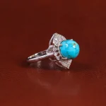 انگشتر فیروزه شجری زنانه کد 22447