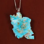 انگشتر توپاز آبی مردانه کد 21672