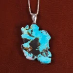 گردنبند فیروزه طرح ایران کد 22569