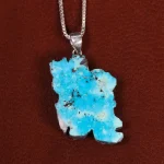 گردنبند فیروزه طرح ایران کد 22571