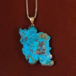 گردنبند فیروزه طرح ایران کد 22598