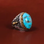 انگشتر فیروزه شجری مردانه کد 22680