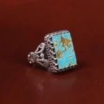 انگشتر فیروزه شجری مردانه کد 22694