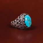 انگشتر فیروزه شجری مردانه کد 22711