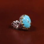 انگشتر فیروزه شجری مردانه کد 22813