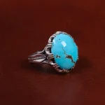انگشتر فیروزه شجری مردانه کد 22815