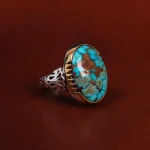 انگشتر فیروزه شجری مردانه کد 22821