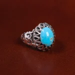 انگشتر فیروزه شجری مردانه کد 22830