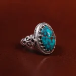 انگشتر فیروزه شجری مردانه کد 22842