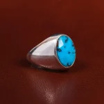 انگشتر فیروزه شجری مردانه کد 22843