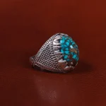 انگشتر فیروزه شجری مردانه کد 22858