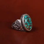 انگشتر فیروزه شجری مردانه کد 22867