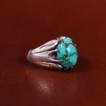 انگشتر فیروزه شجری مردانه کد 22884