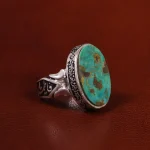 انگشتر فیروزه شجری مردانه کد 22911