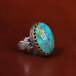 انگشتر فیروزه شجری مردانه کد 22926