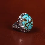 انگشتر فیروزه شجری مردانه کد 22930