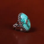 انگشتر فیروزه شجری مردانه کد 22933