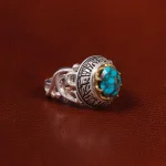 انگشتر فیروزه شجری مردانه کد 22938