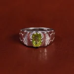 انگشتر زبرجد مردانه کد 22371