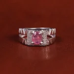 انگشتر یاقوت سرخ مردانه کد 22372