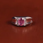 انگشتر یاقوت سرخ مردانه کد 22377