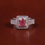 انگشتر یاقوت سرخ مردانه کد 22382